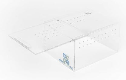 Acrylic Terrarium – Magnetic Mini & Nano Enclosures for Reptiles, Amphibians, Invertebrates, Tarantulas, Scorpions, Frogs, Geckos & Exotic Pets (5 x 4 x 3 inches, 0.26 Gallon) - size: 5 x 4 x 3 inches, 0.26 gallon