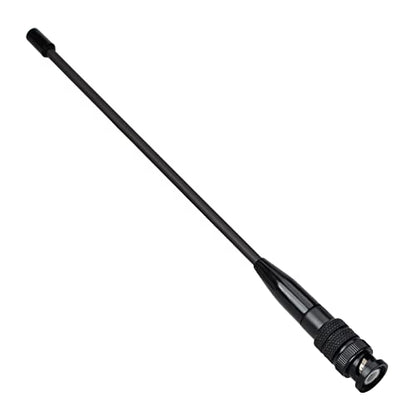 HYS Dual Band Telescopic/Rod Soft VHF/UHF BNC 2M/70CM Antenna | (8inch)-(14inch) BNC Antenna for Vertex HR146 HX300, HX320 HX400 Walkie Talkie, for Trips Camping or Self-driving travel