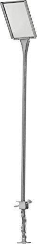 MAG-MATE 317 Flip Glass Inspection Mirror, Flexible Stainless Steel Shaft, Locking Hinged Mirror, Rectangular Glass Design, 16.25" Length