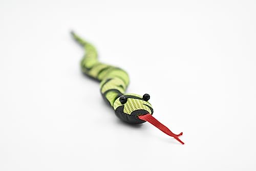 Snake, Reptiles, Green, Hand Made, Thailand Sand Creatures, Paper Weight, Bean Bag, Cornhole 12" TH20 BB68