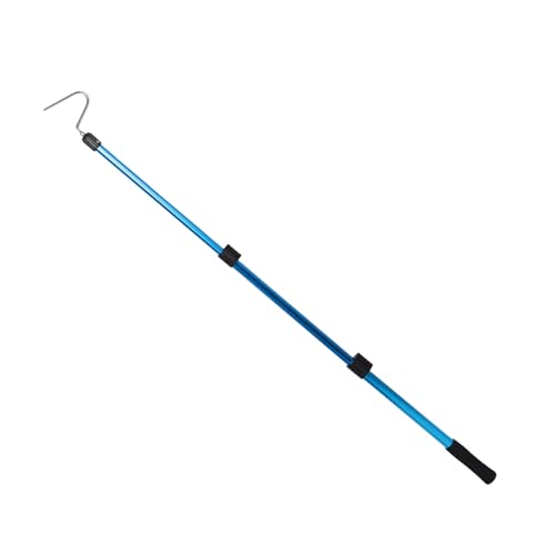 NUOBESTY Adjustable Aluminium Alloy Reptile Hook Snake Grabber Tool with Telescopic Design and Non-Slip Handle for Safe Outdoor Snake Catching and Easy Storage