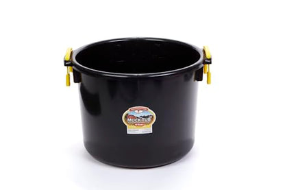 Little Giant® Plastic Muck Tub | Durable & Versatile Utility Bucket with Handles | Muck Bucket | Durable Handles | 40 Quart | Black - color: Black, size: 40 quart