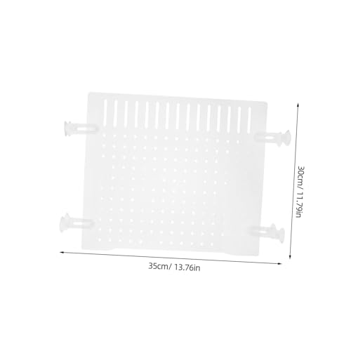 BESPORTBLE 1 Set Fish Tank Divider - Transparent Acrylic Aquarium Isolation Net Adjustable Fish Separator Dividing Net Plate for Shrimp Reptiles