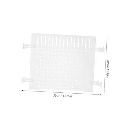 BESPORTBLE 1 Set Fish Tank Divider - Transparent Acrylic Aquarium Isolation Net Adjustable Fish Separator Dividing Net Plate for Shrimp Reptiles