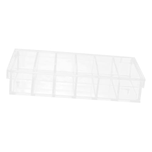 Ipetboom Acrylic Incubation Box with Lid, 6-Compartment Laboratory Storage Tray for Fish Fry Hatching, Small Animal Breeding, and Specimen Observation