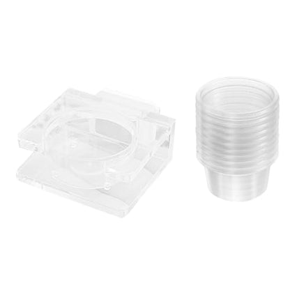 Reptiles Water Feeder Bowl with AntiEscape Design and Suction Base for Secure Placement in Habitats Secure Suction Feeder Bowl - color: Magnet Food Station