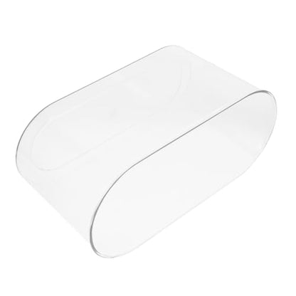 Abaodam Small Oval Transparent Betta Fish Tank Shatterproof Desktop Aquarium for Shrimp Turtle and Reptile Habitat Decorative Container for Office and Home