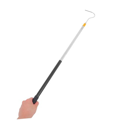 Stainless Steel Telescopic Snake Catcher Hook Retractable Adjustable Length Reptile Handling Tool for Safe Catching and Snake Control