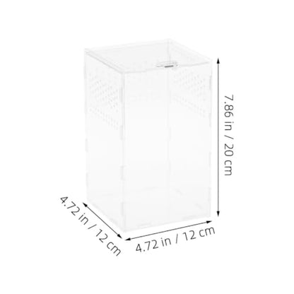 Enclosure Modular Well-Ventilated Design, Secure Lock and Multifunctional Acrylic Breeding Habitat Box for Feeding Reptile Animal Suitable Pet