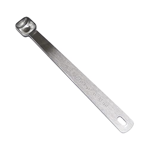 1PCS 3/16tsp(0.9ml) Tiny Measuring Spoon, Small Teaspoon for Tiny Amounts | High Precision, Food-Grade Stainless Steel, ‌Rust-Free, Dishwasher-Safe, Easy-Read Markings, Multi-Purpose, Sturdy & Durable - size: 3/16tsp|1/16tbsp|0.9ml