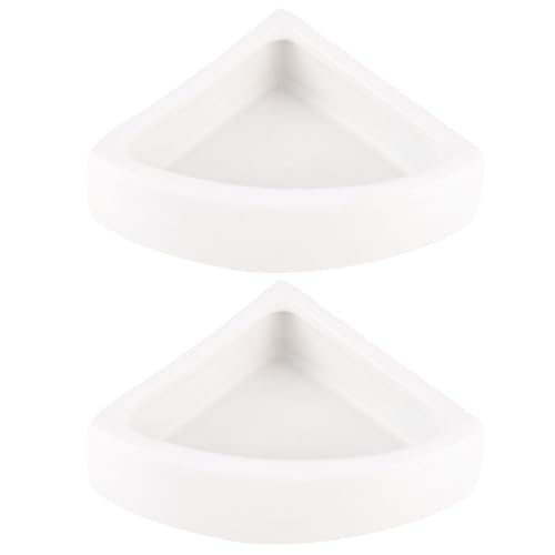 2pcs Reptile Food Dish Bowl: Ceramic Escape Prevention Bowl - Anti-Scatter Food and Water Dish for Gecko/Bearded Dragon/Chameleon/Lizard
