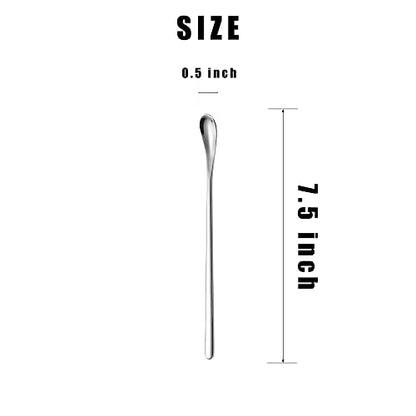 2Pcs Crested Gecko Feeding Spoon, Reptile Powder Food Mixing Spoon | Food Grade Mini Spatula, Soft Tip for Powder Fruit Mixing, Fits Gecko Lizard Bearded Dragon Reptile - size: 0.5 Ounce (Pack of 2)