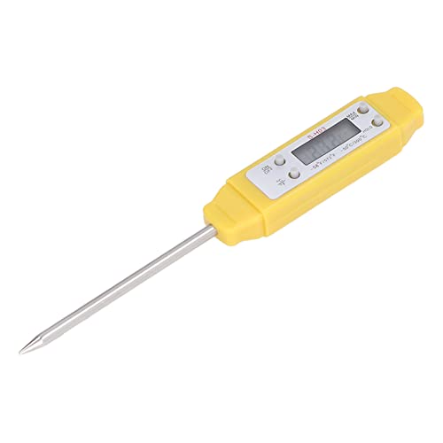 Akozon Digital Food Thermometer Automatic Calibration Pen High Accuracy Electronic Pocket Thermometer Yellow Home and Family Appliance and Decor