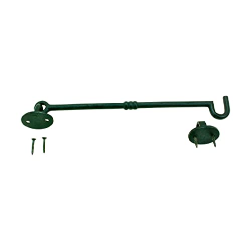 Renovators Supply Manufacturing 11 in. Black Wrought Iron Door Lock Latch/Gate Latch with Mounting Hardware - size: 11-inch