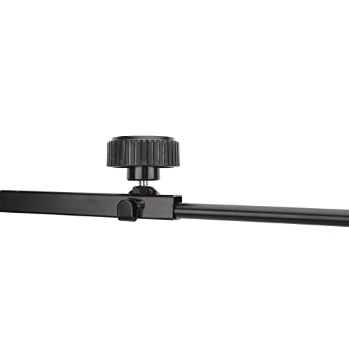 Reptile Heat Lamp Holder Adjustable Heavy Duty Terrarium Light Stand for Lizards Turtles Snakes Iron 9.1x16.1in to 15.7x37.4in Floor over Crawlers