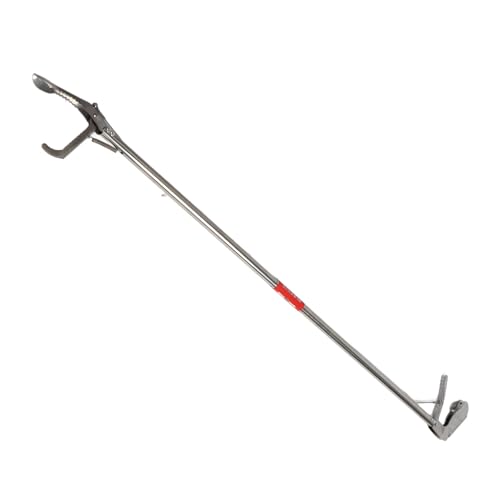 CHICIRIS Foldable Snake Tong, Stainless Steel Reptile Grabber Catcher with Self Locking Handle, for Safe Snake Handling