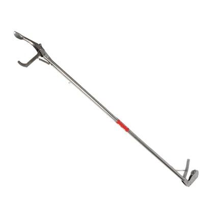 CHICIRIS Foldable Snake Tong, Stainless Steel Reptile Grabber Catcher with Self Locking Handle, for Safe Snake Handling