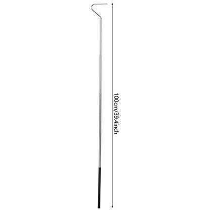 Snake Capture Hook, Stainless Steel Extensible Telescopic Snake Catcher Capture Hook Snake Reptile Catcher(100cm)