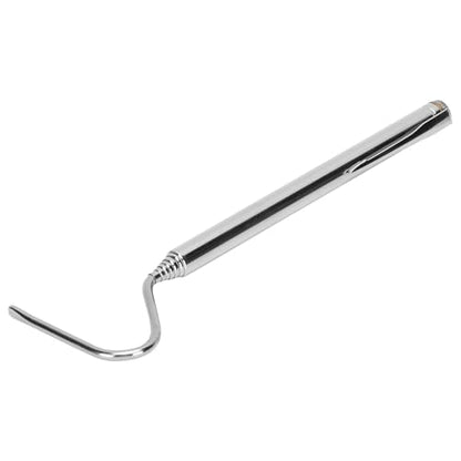 Stainless Steel Snake Hook Retractable Reptile Handling Tool 27 in Duckbill Head Lightweight Secure Grip for Small Snakes Reptile Hobbyists Keepers and Field Use