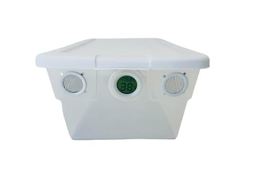 6 Quart Clear Plastic Vented Terrarium Habitat with Digital Hygrometer for Isopods Small Bugs Insects Reptiles Pets