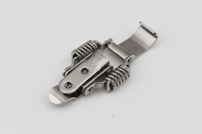 NRC&XRC Stainless Steel All in one Double Spring Locking Latch hasps Chest Toggle Catch Clasp Furniture Hardware Accessories w/Screws (2, S) - size: Small