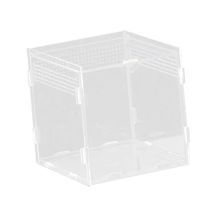 Reptile Feeding Box, Reptile Terrarium, Acrylic, Professional, Spacious Container, for Bearded Dragons, 15x15x15cm - size: 15x15x15cm