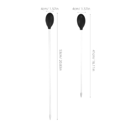 2pcs Fish Tank Cleaner Manual Aquarium Water Changer Tool for Mini Gravel and Poop, Reusable Acrylic and Silicone Droppers for Efficient Fish Tank Cleaning and Aquarium Maintenance