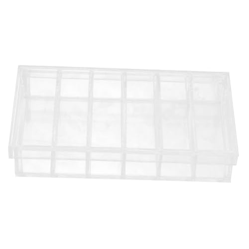 FRCOLOR Acrylic Incubation Box with Lid, 6-Compartment Breeding Tray for Aquarium Fish Egg Hatching, Laboratory Research Organizer, Small Incubator for Specimen Observation