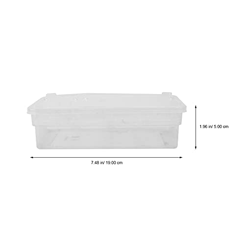 POPETPOP Hatching Box for Reptiles Lightweight Incubation Container for Snakes Lizards and Geckos Transparent Design for Visibility Safe Plastic Material for Growth