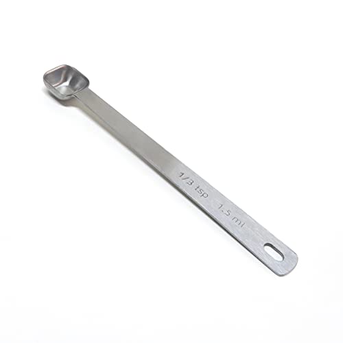 1PCS 1/3tsp(1.5ml) Tiny Measuring Spoon, Small Teaspoon for Tiny Amounts | High Precision, Food-Grade Stainless Steel, ‌Rust-Free, Dishwasher-Safe, Easy-Read Markings, Multi-Purpose, Sturdy & Durable - size: 1/3tsp|1/10tbsp|1.5ml