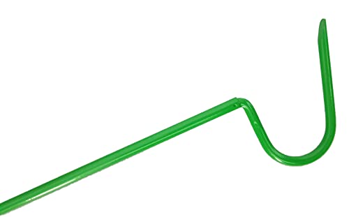 Snake Hook 18.5" Premium Quality Rubber Non Slip Handle Reptile Hook Tools (Green) - color: Green