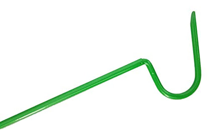 Snake Hook 18.5" Premium Quality Rubber Non Slip Handle Reptile Hook Tools (Green) - color: Green
