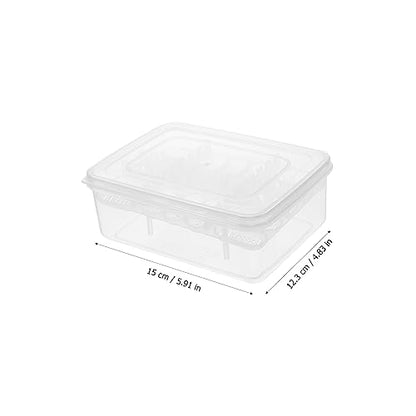 VOSAREA Crested Gecko Egg Laying Box - 2pcs for - 16 Holes Breeding Container for Gecko and Reptile Eggs Portable Plastic Hatchery Box
