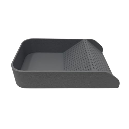 Hermit Crab Watering Pool | Platform Pool Accessory with Access Ramp for Hermit Crabs | 6.5" x 4" | Made in USA (Fresh Only, Gray) - color: Fresh Only, Gray