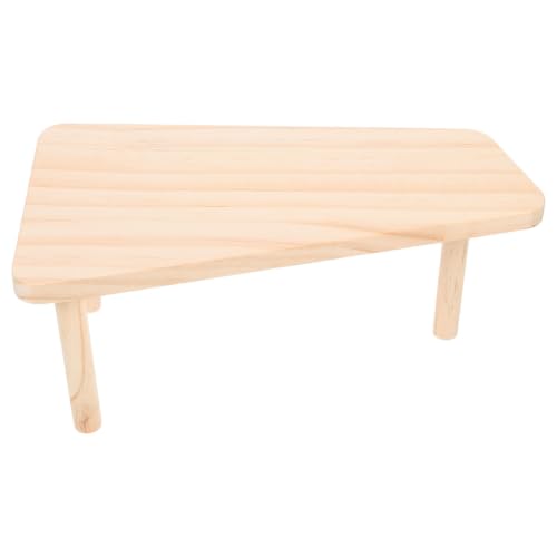 WOONEKY Wooden Small Pet Chick Platform for Chicken Breeding Box with Smooth Surface and Table Shape, Pet Accessory for Rutin Chick Playing and Reptile Box Decor