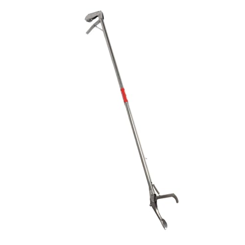 Snake Tong, Foldable Reptile Grabber with Self Locking Handle, Stainless Steel Snake Handling Tool for Safe Capture, Secure Control Stick for Herpetologists, Portable Tongs