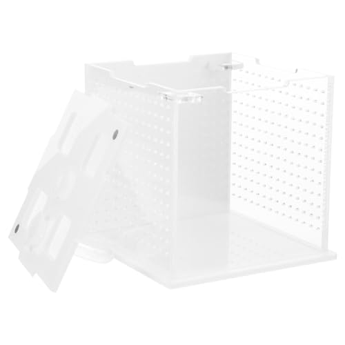 DECHOUS Reptile Feeding Box and Breeding Habitat Container Acrylic Pet Enclosure Suitable for Mantises, Stick Insects, Spiders, and Small Reptiles