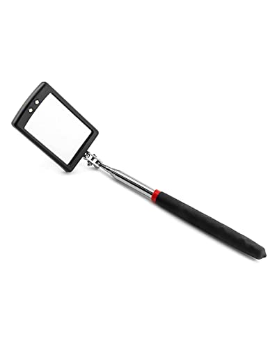 Inspection mirror telescoping with light Mirror practical addition to car repair, and anyone's toolbox Inspection Tool for Checking Vehicle, and Other Small Parts Extended (Inspection mirror-4PCS)