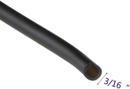 Wave Point 100 Feet 3/16-Inch Food Grade Flexible Silicone Air Tubing for Aquariums, Terrariums, Hydroponics (Black - 100 ft) - color: Black - 100 ft