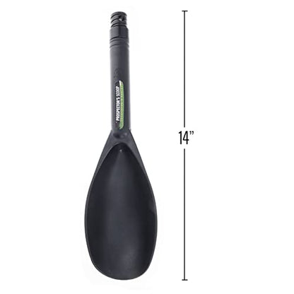 ASR Outdoor Metal Detector Plastic Sand Scoop with Steel Probe for Metal Detecting - color: Black with Probe