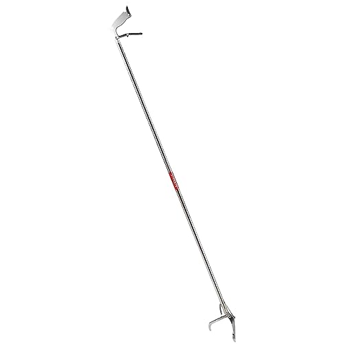 Stainless Steel Tongs Extra Long Grabber Stick Foldable Handle Multifunction Catching Suitable for Fishing Reptile Handling, 150cm - size: 150cm