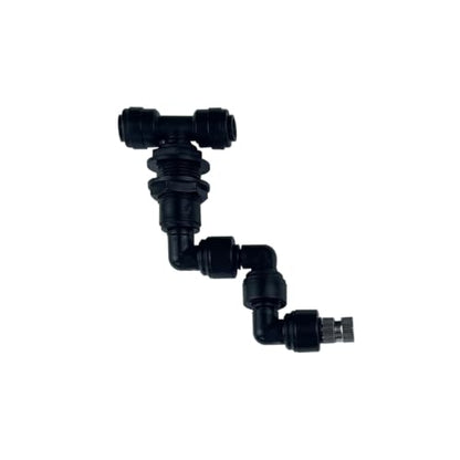 4 Head Garden Watering Reptile Fogger Mister With Quick Connecting Nozzle 0.3mm Connect With 6.35mm Pipe(1-Head Black) - color: 1-Head Black