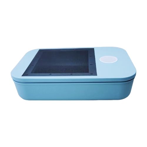 Reptile Breeding Box Clear Terrarium Habitat Mealworms Feeder Live Food Storage Sturdy Pp Material Suitable for Pet Feeding Home Decoration, with Hole - color: with hole