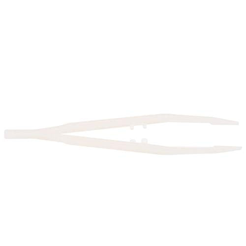 Glow in The Dark Reptile Feeding Tongs 10.6 Inch with Rubber Tip | Stainless Steel Tweezers, Long Curved & Straight Feeder Tool Kit for Bearded Dragon Snake Lizard Terrarium Accesso
