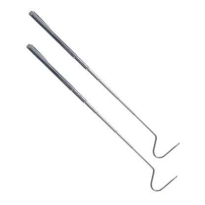 2pcs Telescoping Snake Catching Hooks Reptile Grabbers Extendable Reptile Hooks for Safe Handling and Relocation Snakes