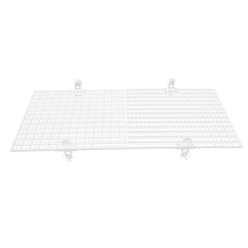 ABOOFAN Fish Tank Divider Panel with Suction Cups, Aquarium Isolation Board 30x30cm White, Anti-Jumping Separator for Betta and Reptile Tanks