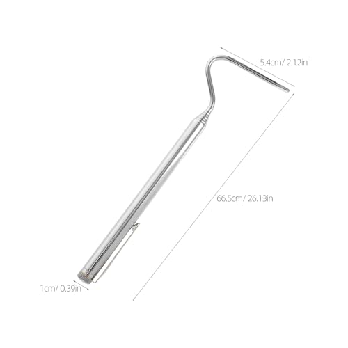 Stainless Steel Retractable Snake Hook and Snake Catcher Pliers Portable Reptile Handling Grabber Tool and Outdoor Use