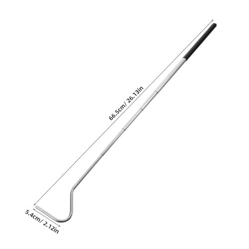 Sosoport Retractable Reptile Catching Hook Handle Snake Tool for Safe Handling of Snakes and Reptiles Stainless Steel Design Portable and Easy to Use