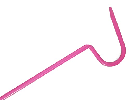Snake Hook 18.5" Premium Quality Rubber Non Slip Handle Reptile Hook Tools (Pink) - color: Pink