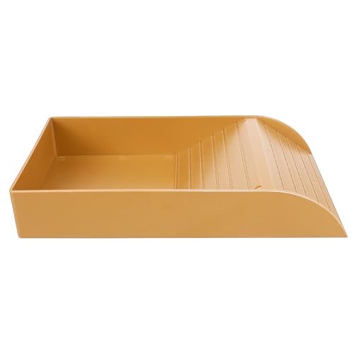 Beaupretty Large Reptile Bathing Bowl with Gentle Ramp for Tortoises and Lizards Spacious Turtle Dish and Soaking Pool Sturdy Reptile Tank Accessory for Easy Climbing and Cleaning